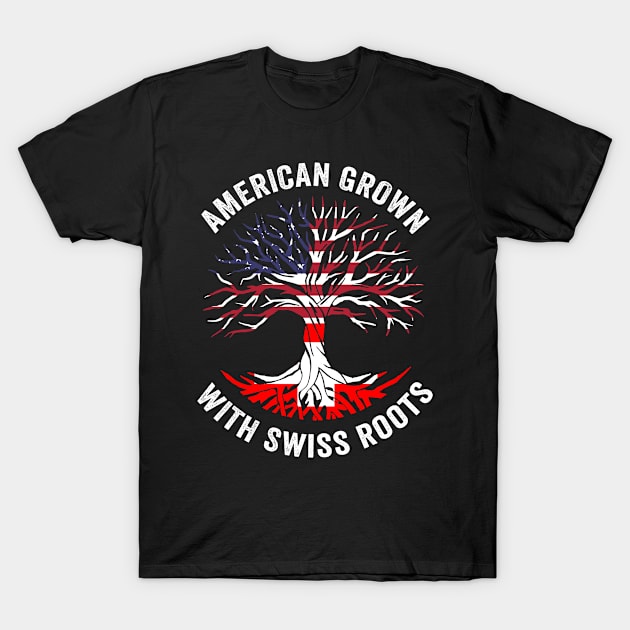 American Grown With Swiss Roots T-Shirt by despicav